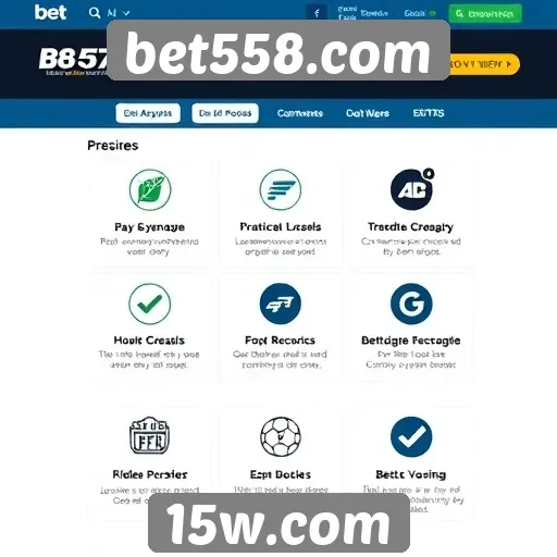 Análise das funcionalidades do site bet558